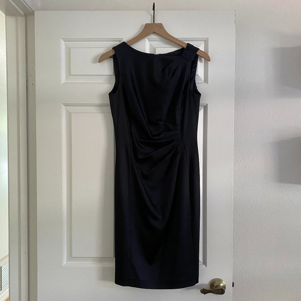 Deep Navy Tahari Dress - Size S